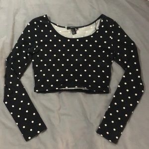 Women’s long sleeve crop top